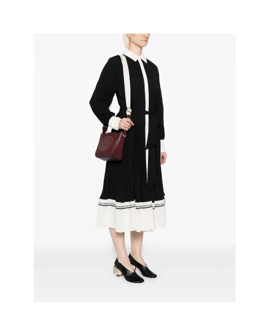 Karl Lagerfeld Red Cross Body Bags