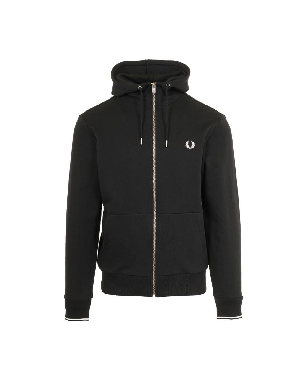 Zip-Throughs di Fred Perry in Black da Uomo