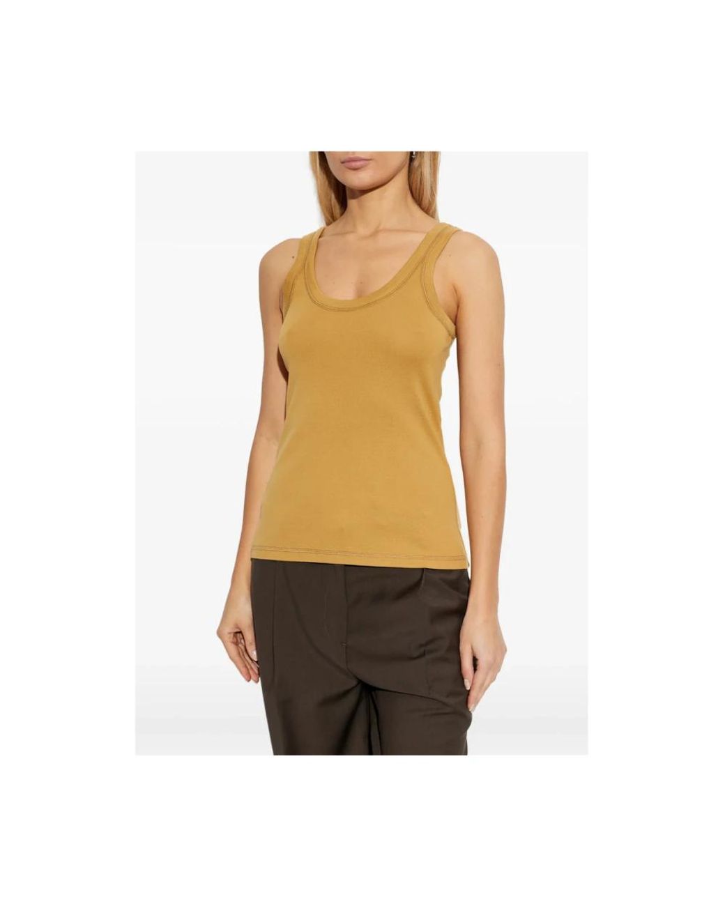 Lemaire Yellow Sleeveless Tank Top