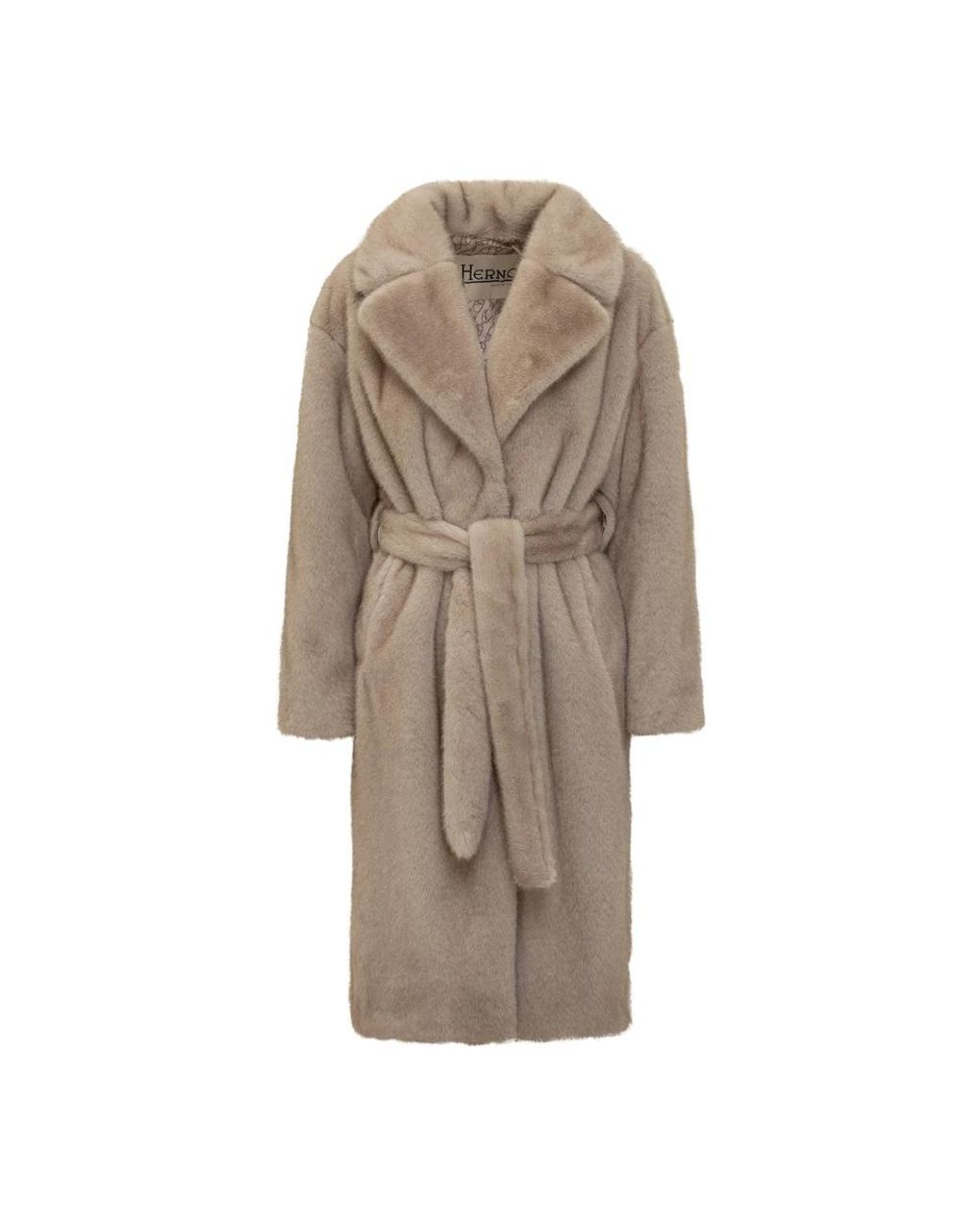 Herno Brown Belted Coats
