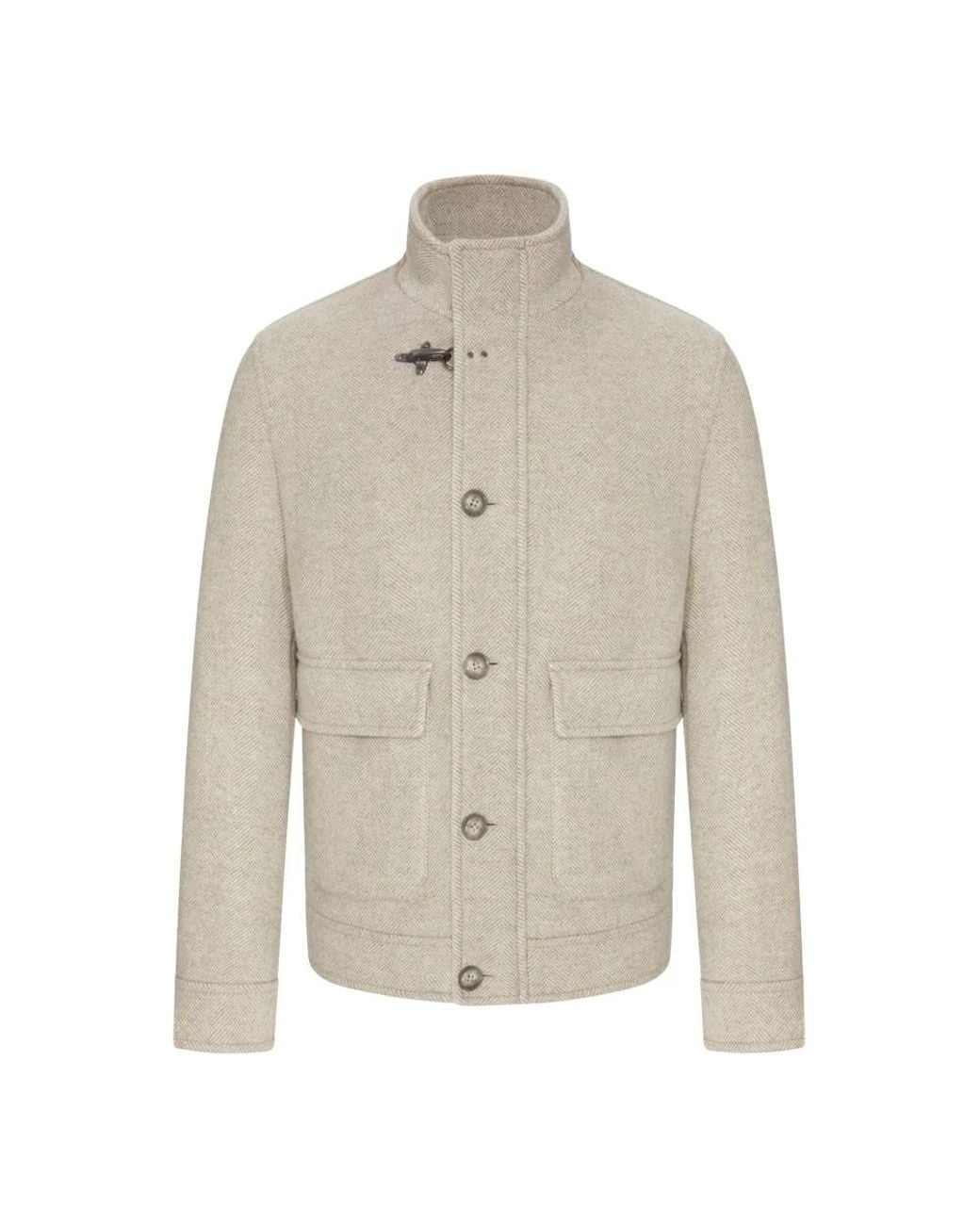 Fay Jassen ,Wol Wool Bomber Jacket in het Gray voor heren