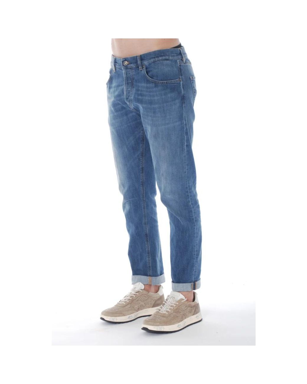 Dondup Blue Loose Fit Jeans for men