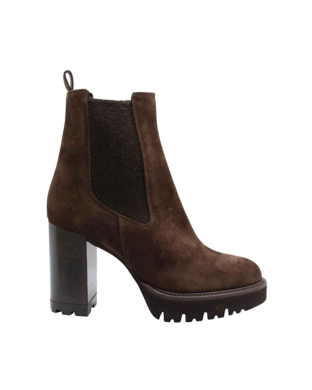 Luca Grossi Brown Heeled Boots