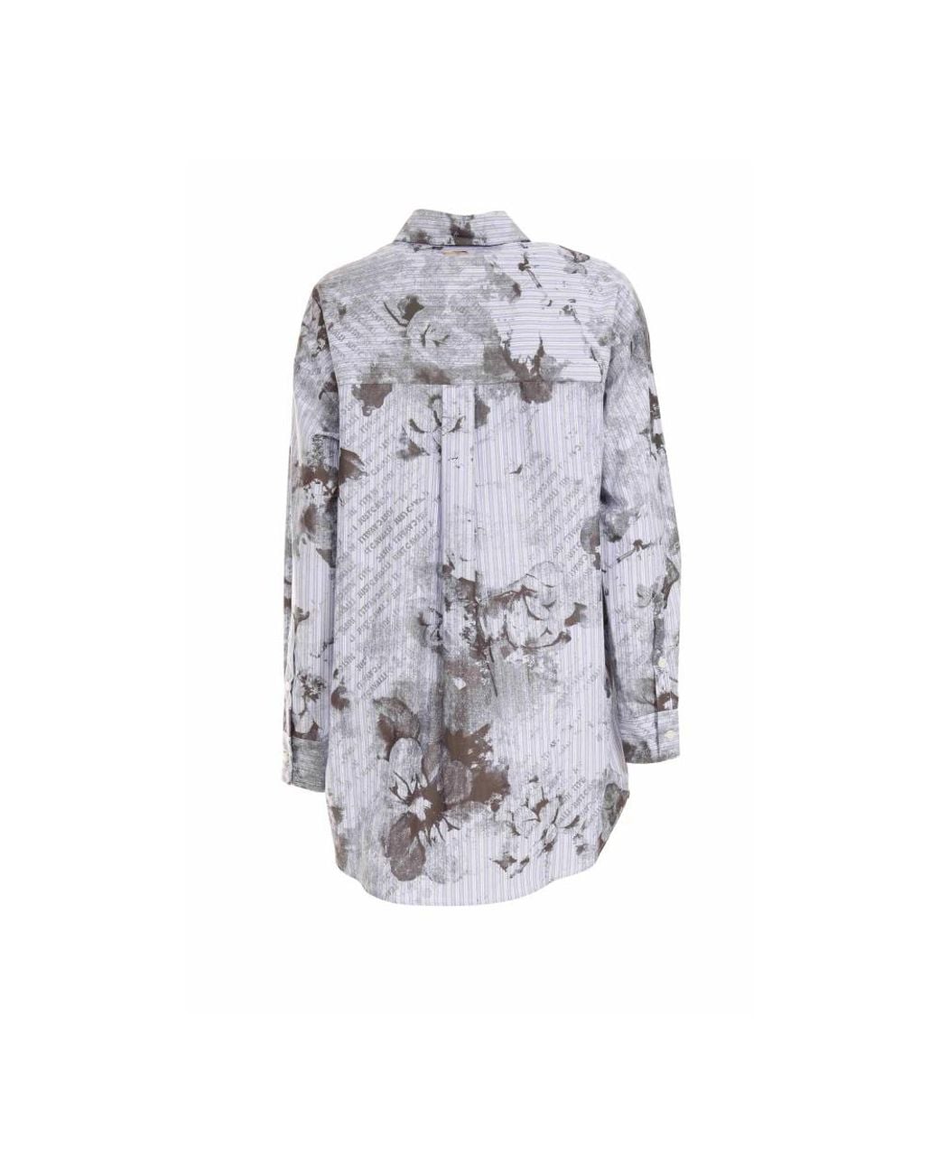 Roberto Cavalli Blue Gemustertes Hemd