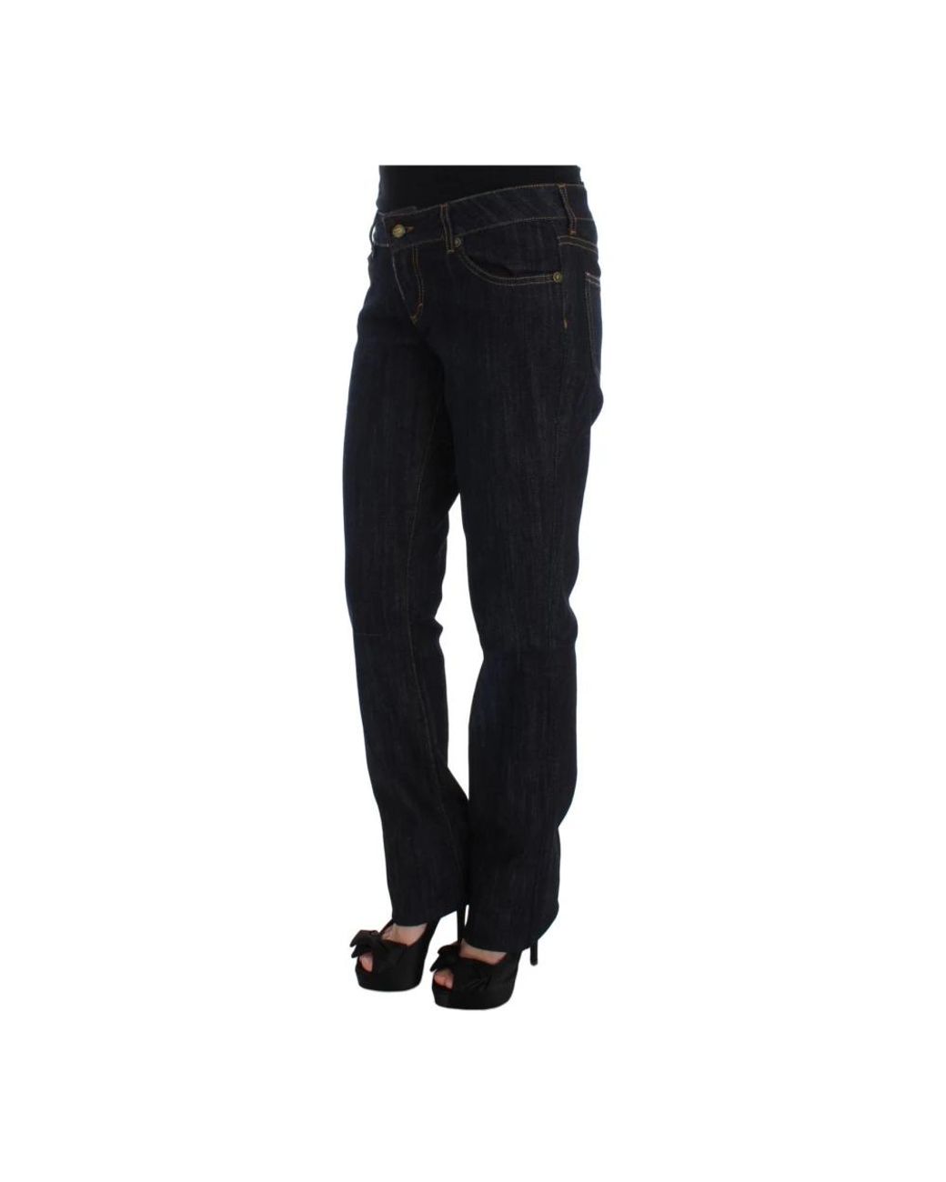 Roberto Cavalli Black Straight Fit Jeans