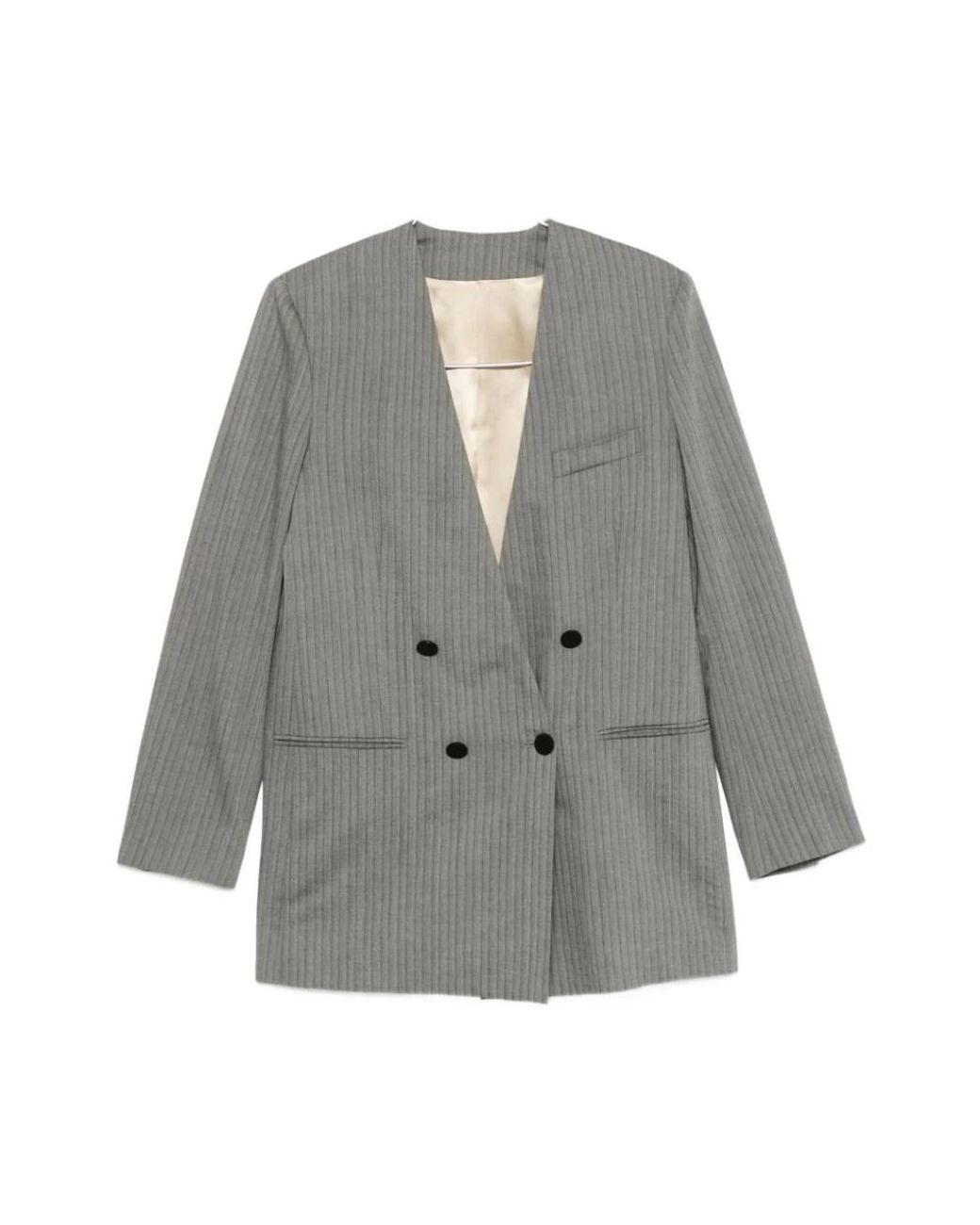 Alberta Ferretti Gray Blazers