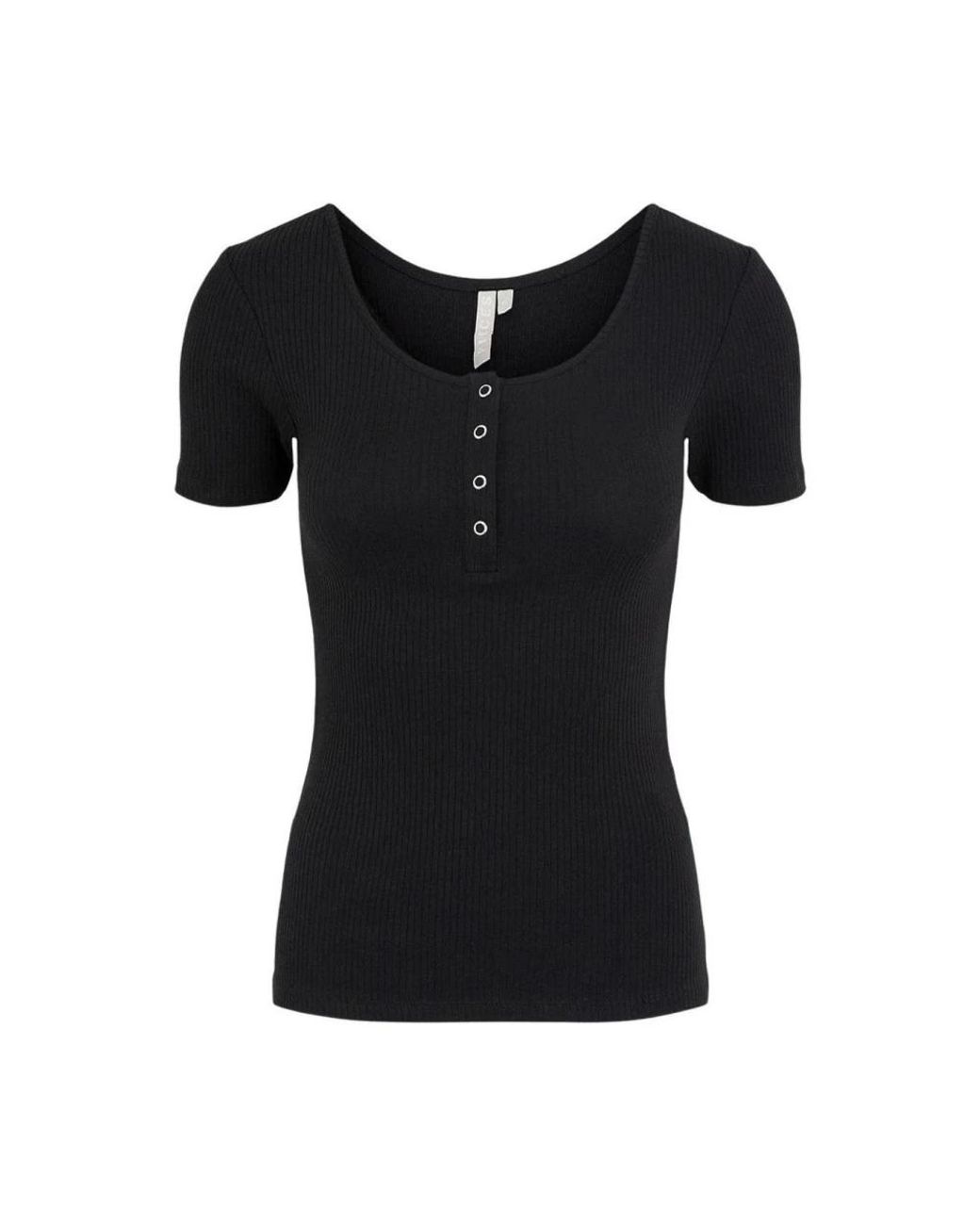 Pieces Black T-Shirts