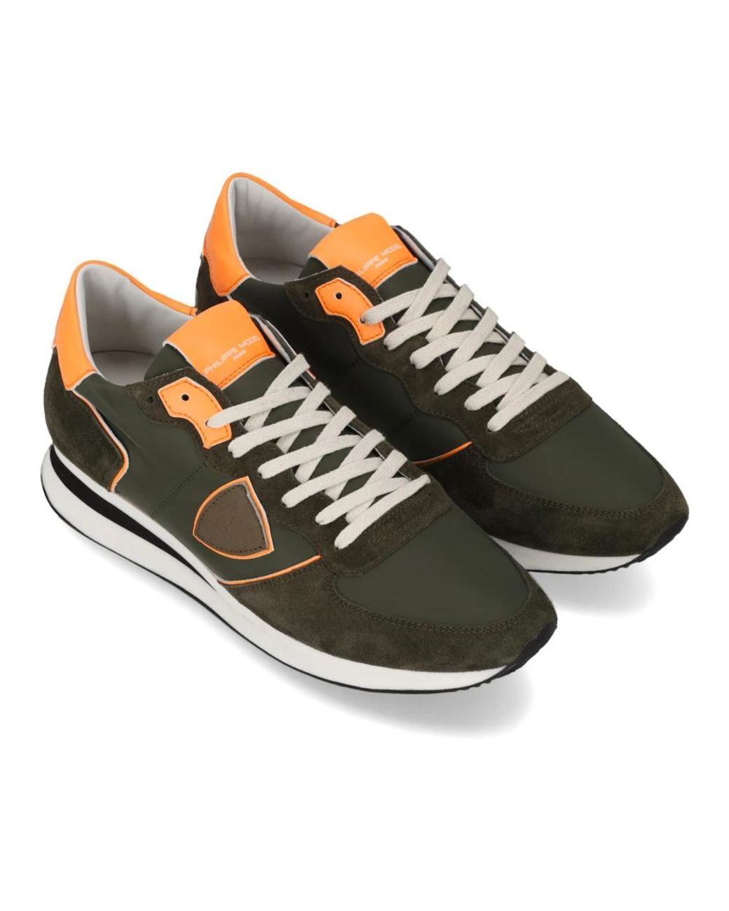 Philippe Model Green Sneakers for men