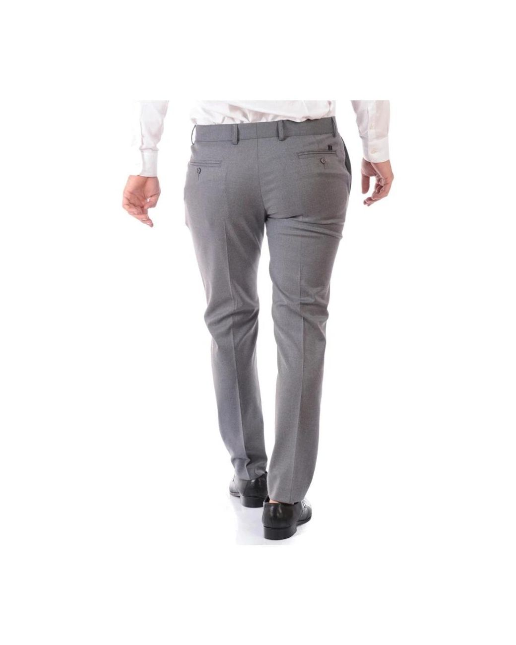 Daniele Alessandrini Gray Suit Trousers for men