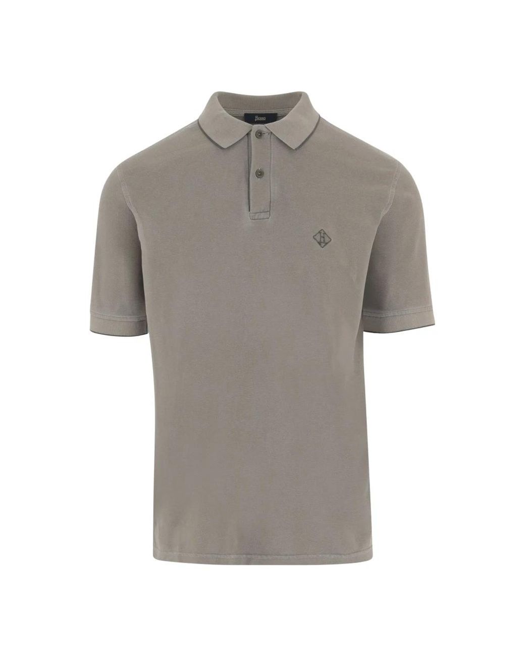 Herno Gray Polo Shirts for men