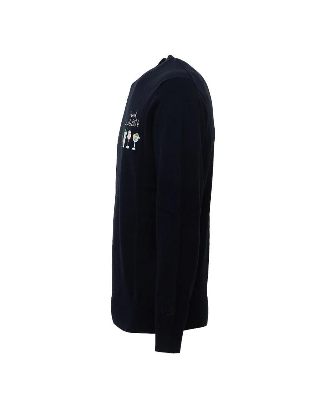 Mc2 Saint Barth Blue Round-Neck Knitwear for men
