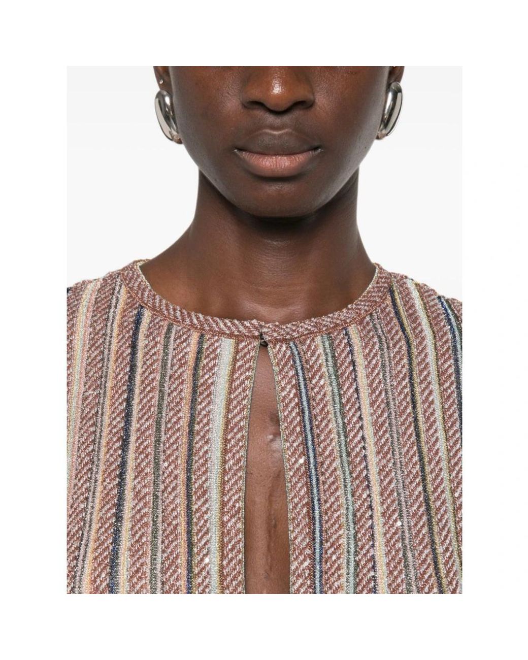 Missoni Brown Knitted Dresses