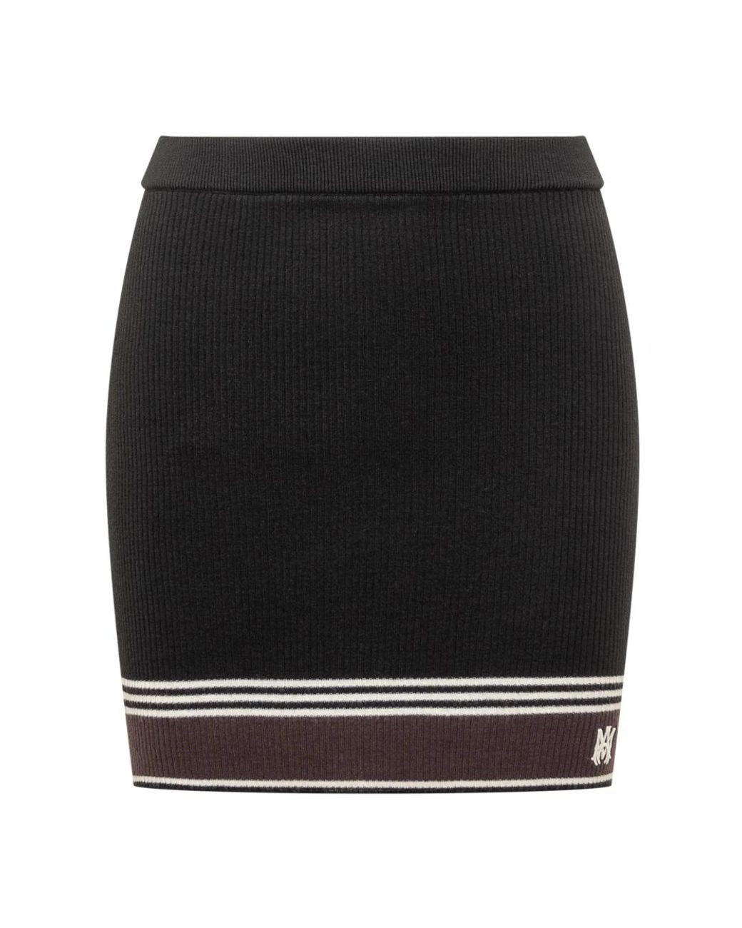 Amiri Ma Stripe Mini Rok in het Black