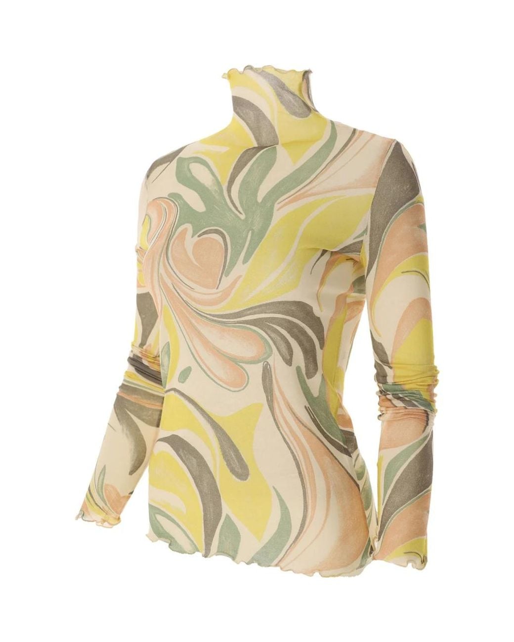 Alysi Overhemden ,Veelkleurig ,Blouses in het Yellow