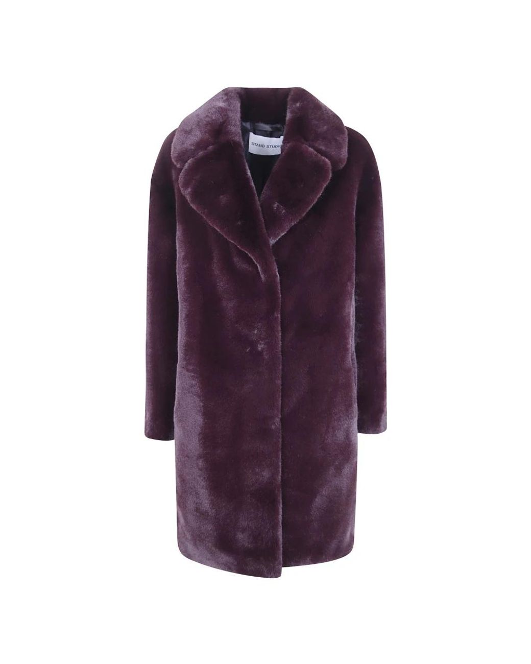Stand Studio Camille Cocoon Jas in het Purple