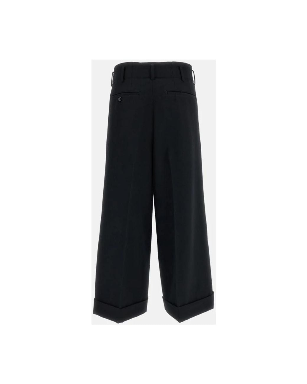 Comme des Garçons Black Cropped Trousers