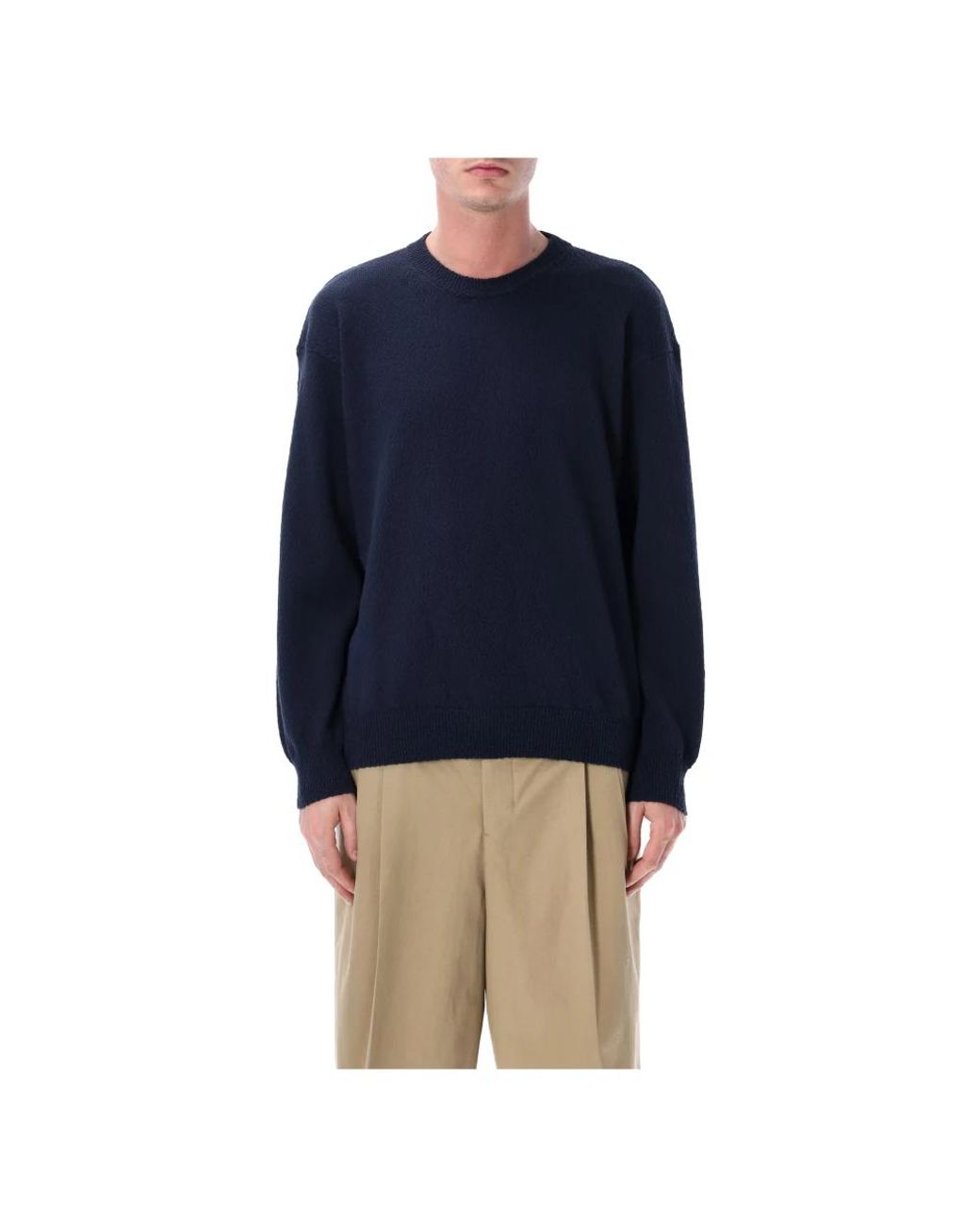 Roberto Collina Blue Round-Neck Knitwear for men