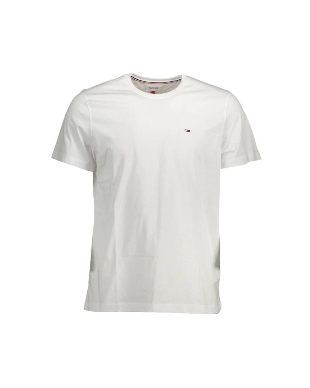 Tommy Hilfiger White Cotton T-Shirt for men