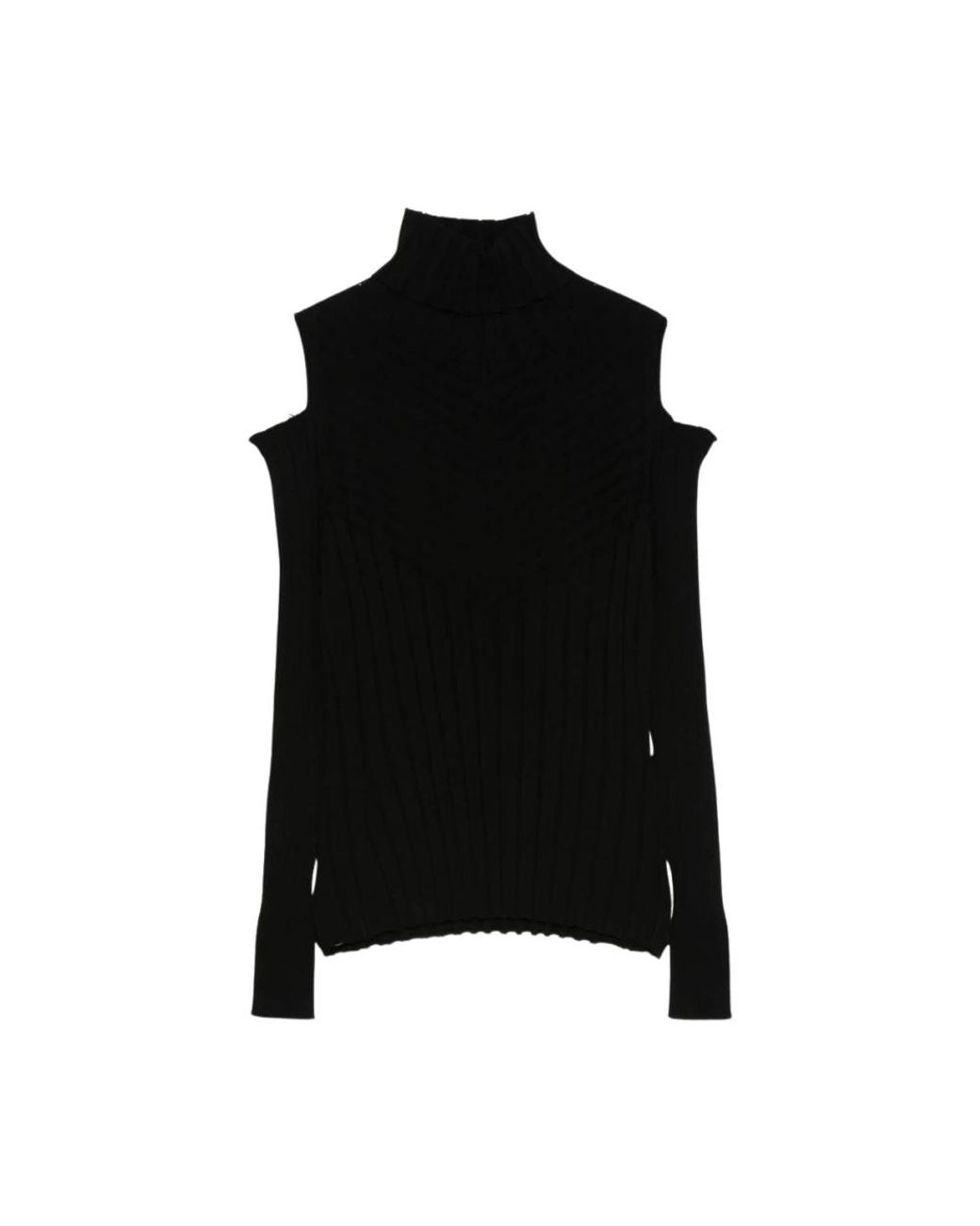 D.exterior Black Turtlenecks