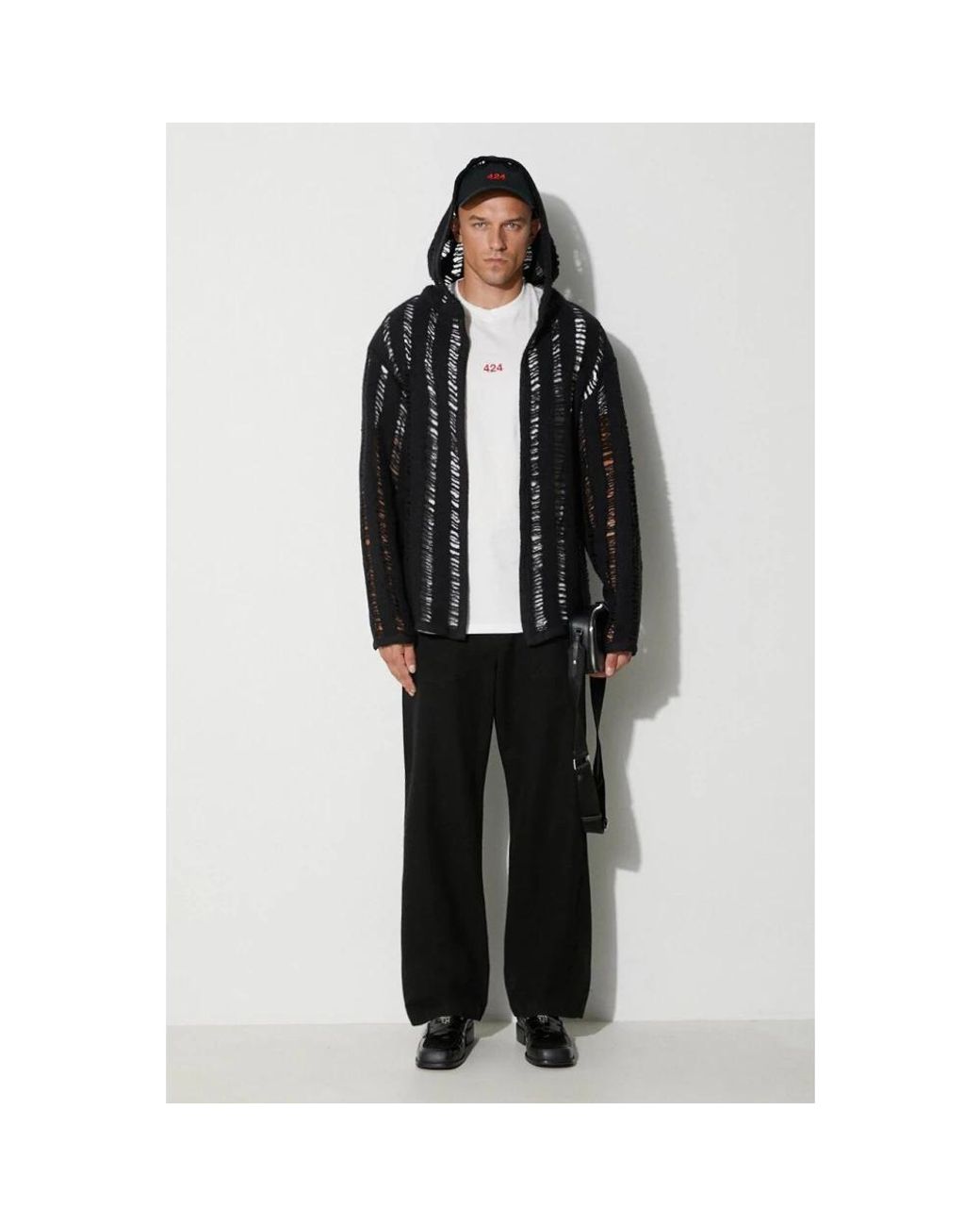 Cardigans 424 de hombre de color Black