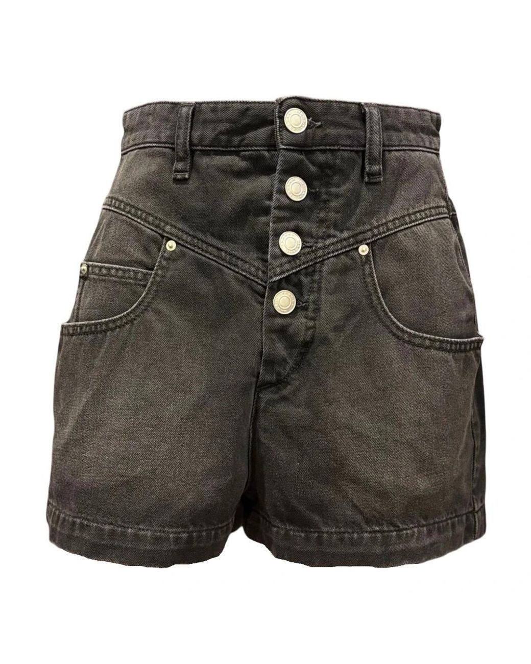 Isabel Marant Black Denim Shorts