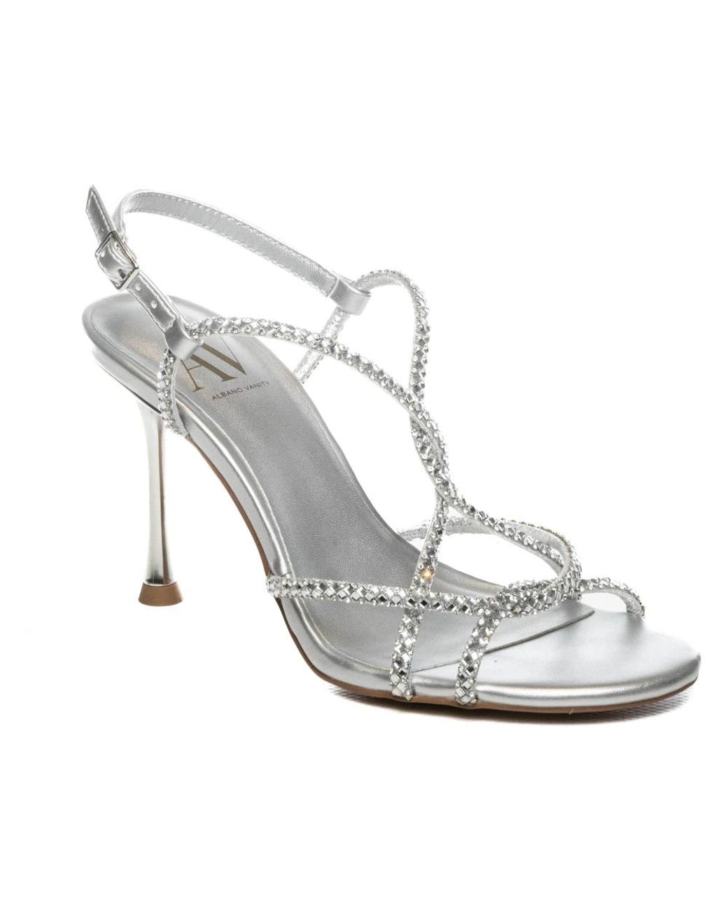 Albano White High Heel Sandals