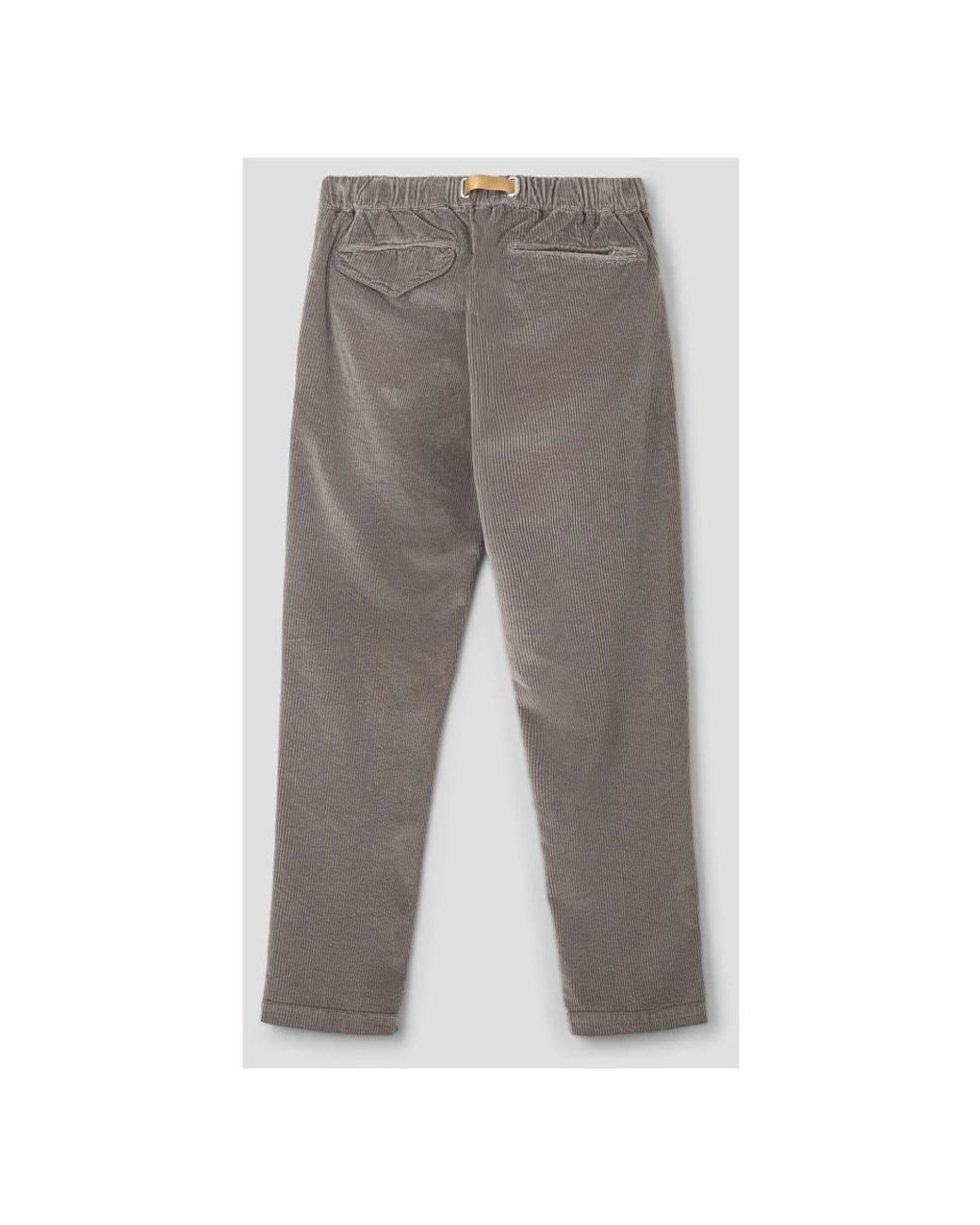 White Sand Gray Straight Trousers for men