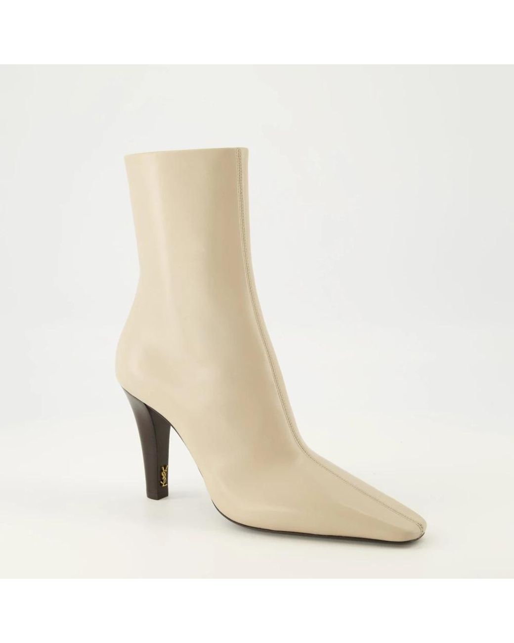 Saint Laurent Natural Heeled Boots