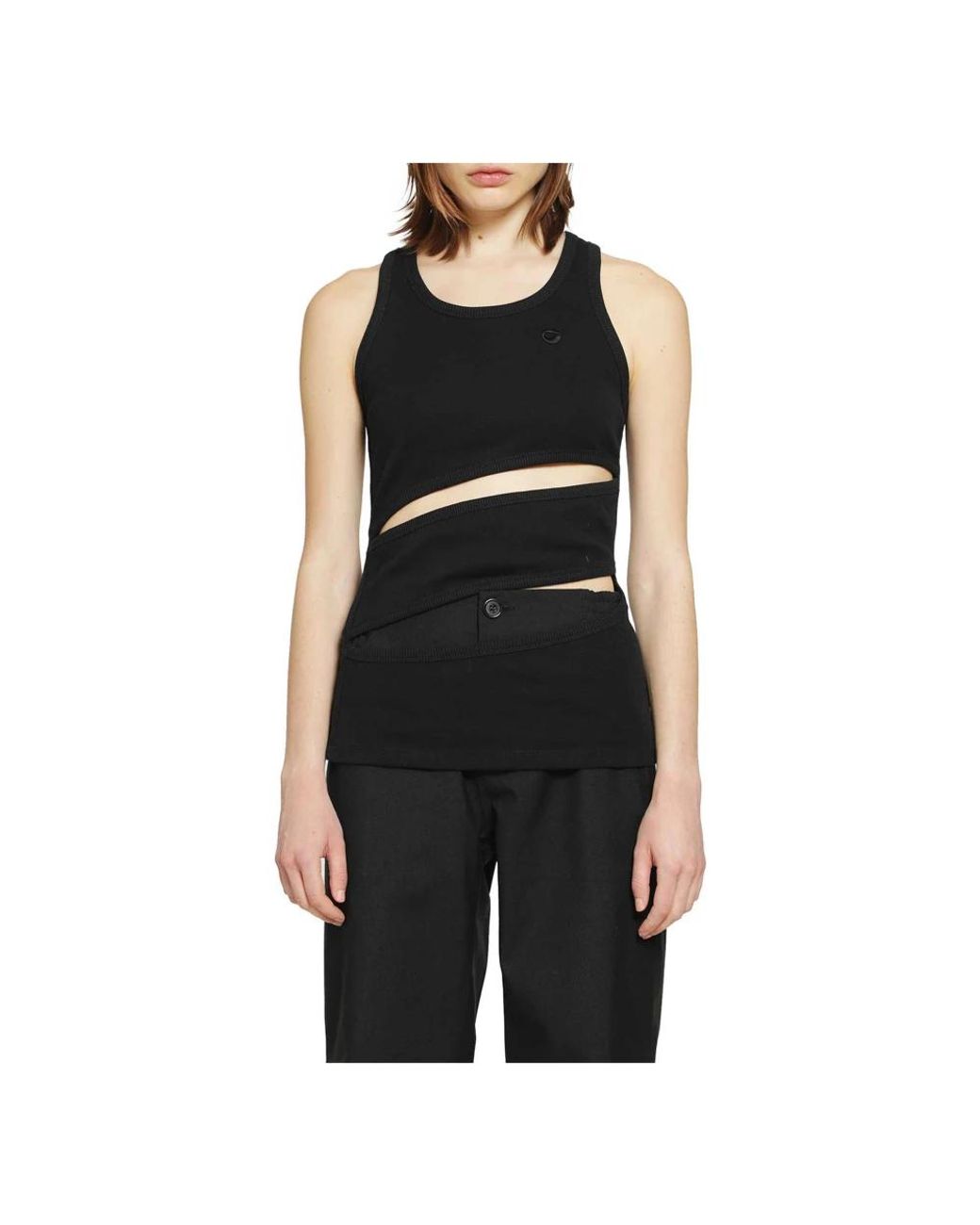 Coperni Black Sleeveless Tops