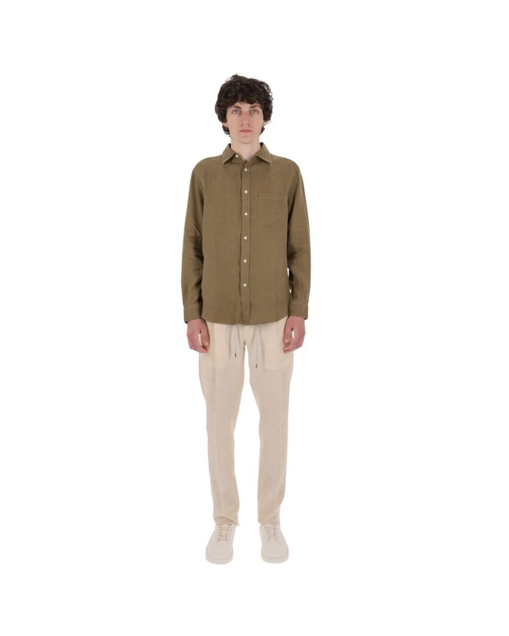 Portuguese Flannel Green Casual Shirts for men