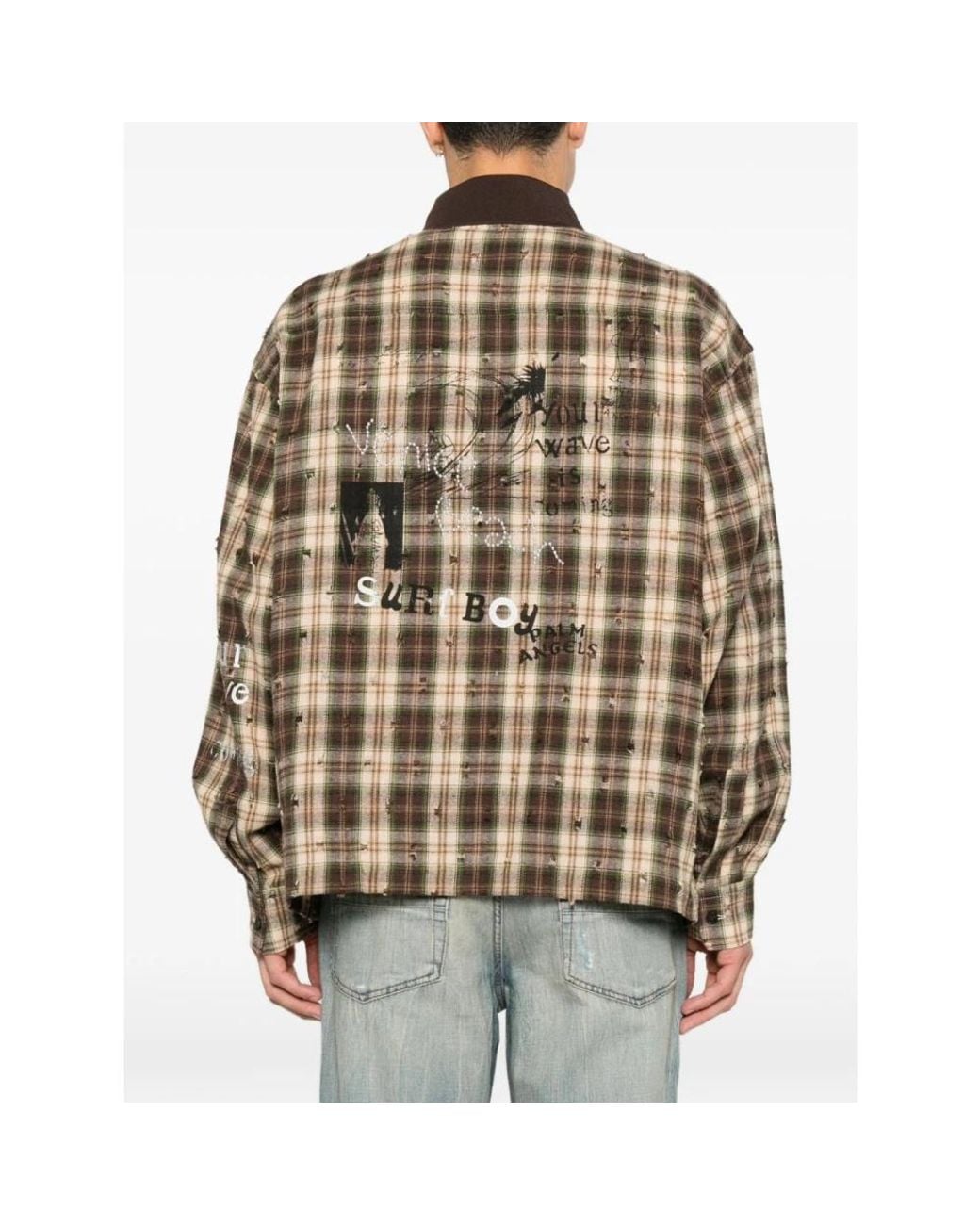 Palm Angels Brown Light Jackets for men