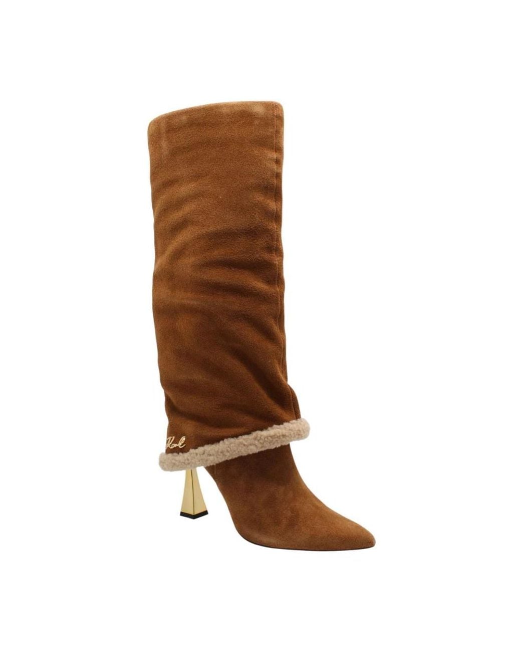 Karl Lagerfeld Brown Heeled Boots