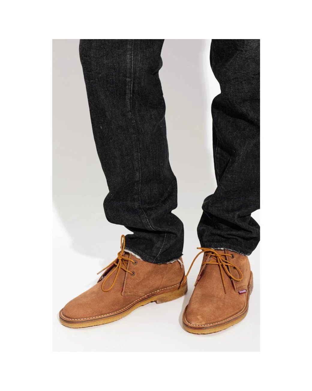DSquared² Wildleder Schnürschuhe in Brown für Herren