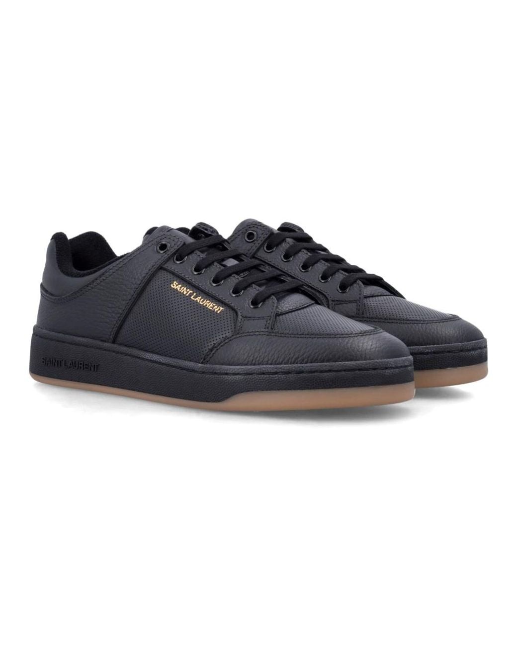 Saint Laurent Leather Sneakers Sl 61 in het Blue voor heren
