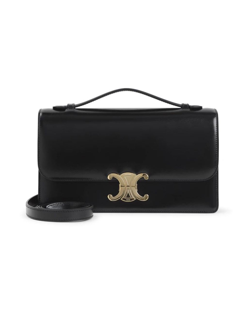 Céline Black Medium Triomphe Folio