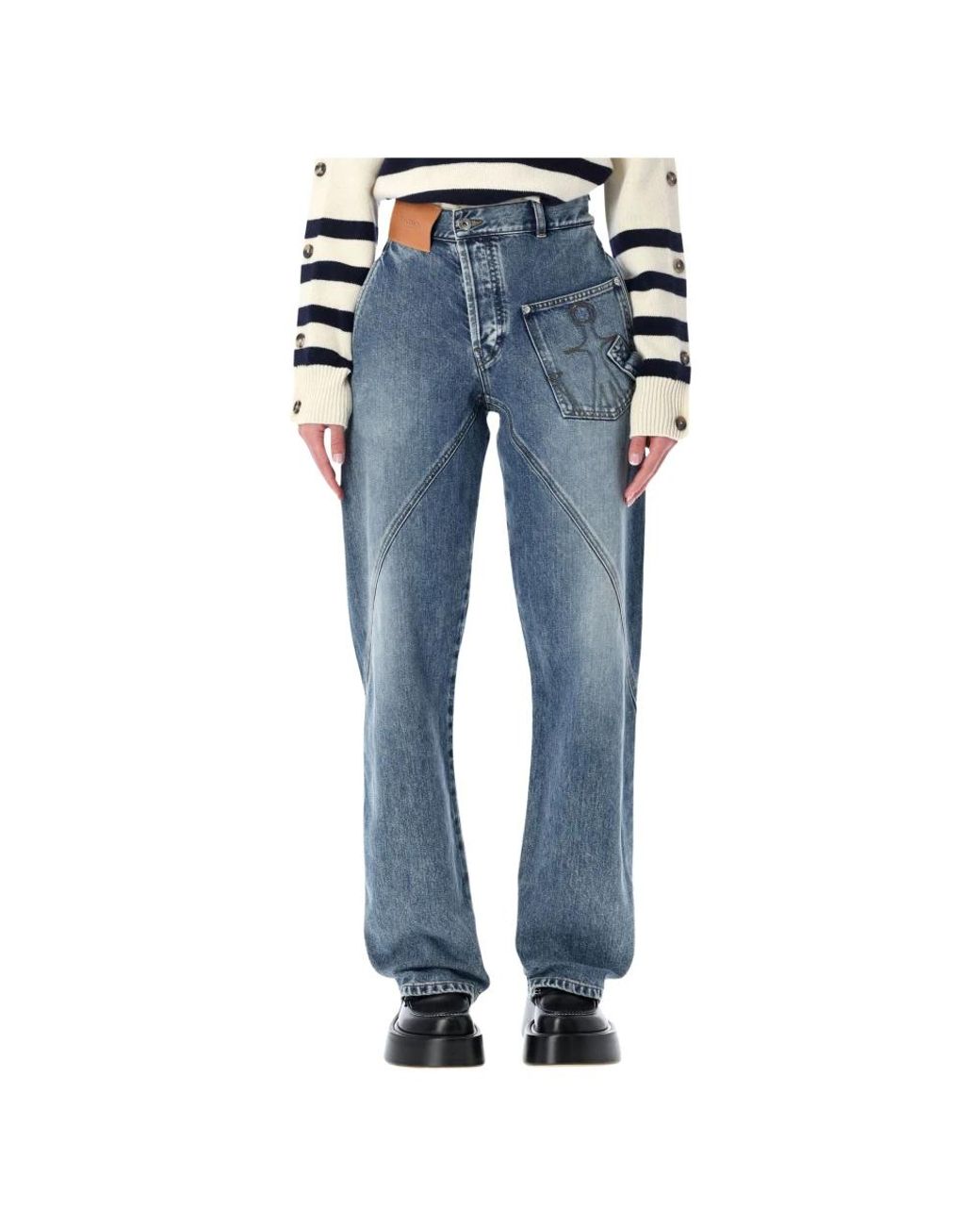 J.W. Anderson Blue Straight Jeans