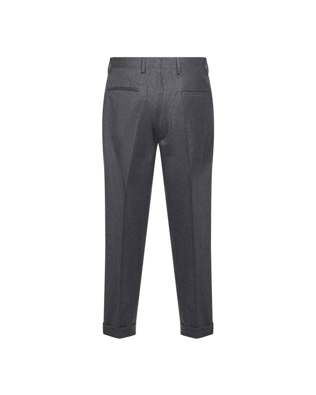 D4.0 Gray Suit Trousers for men