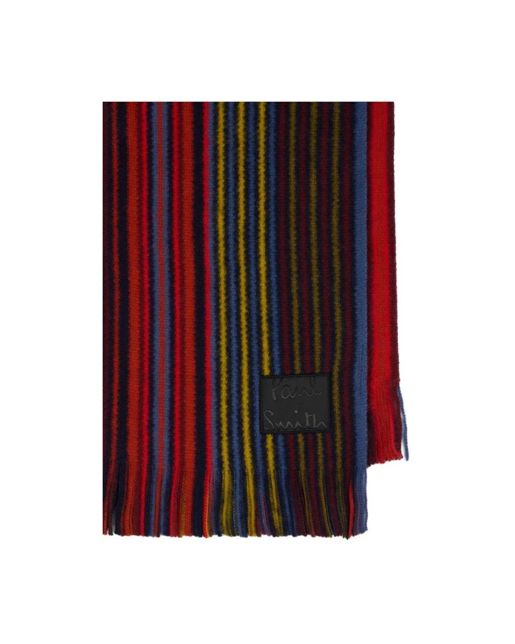 Paul Smith Stripe Scarf in Red für Herren