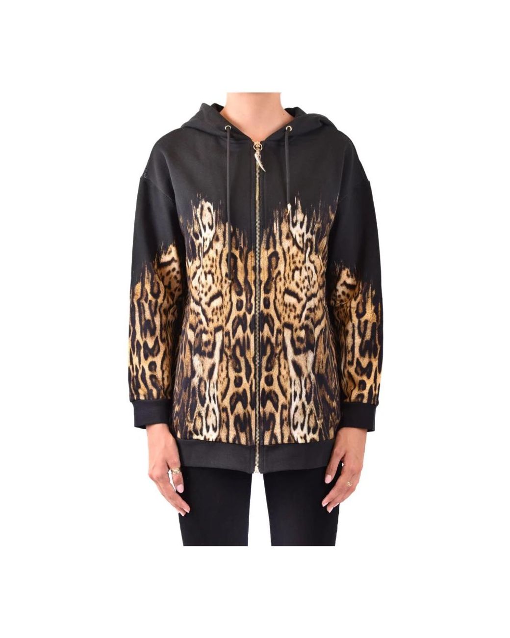 Roberto Cavalli Black Zip-Throughs for men