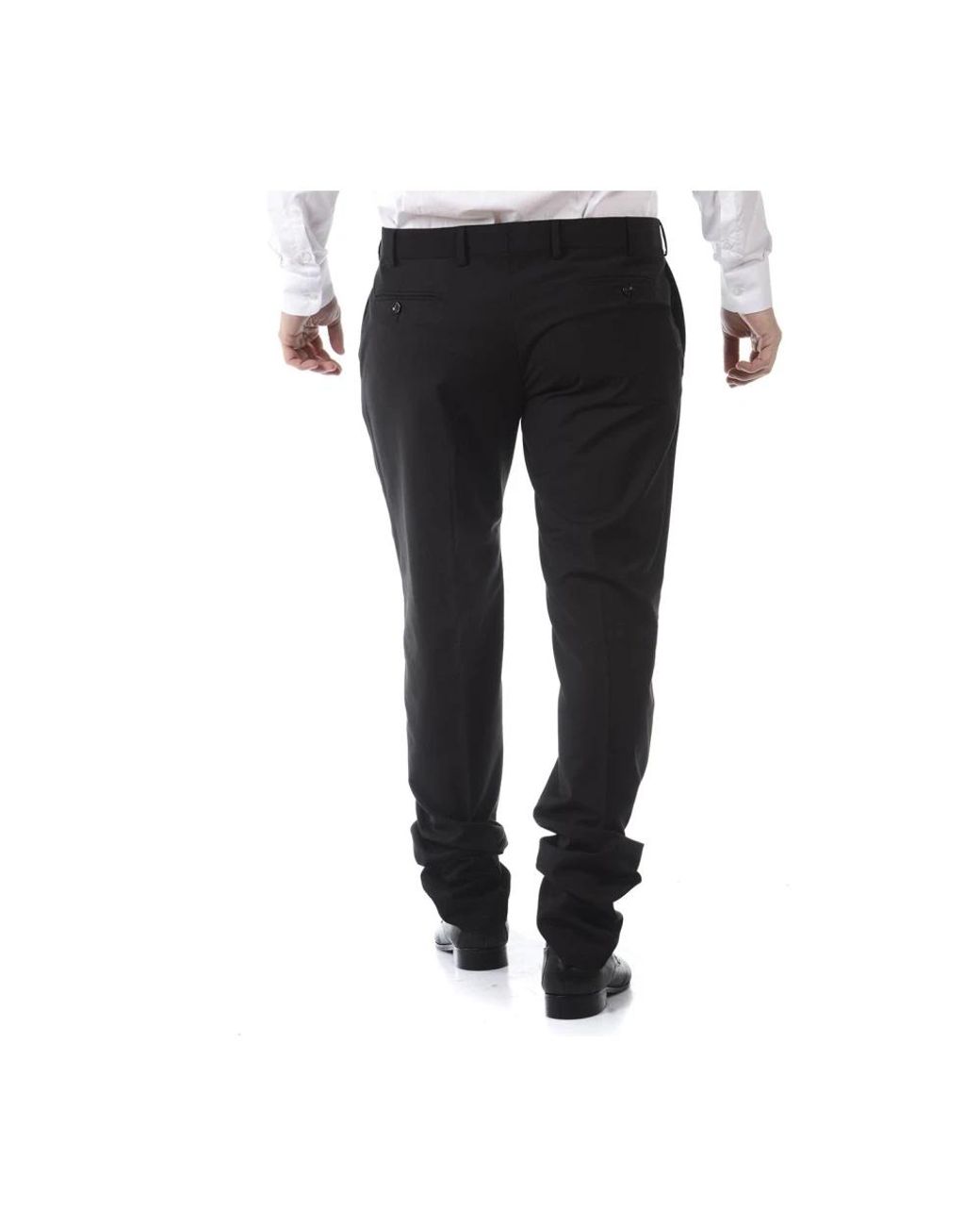 Daniele Alessandrini Black Suit Trousers for men