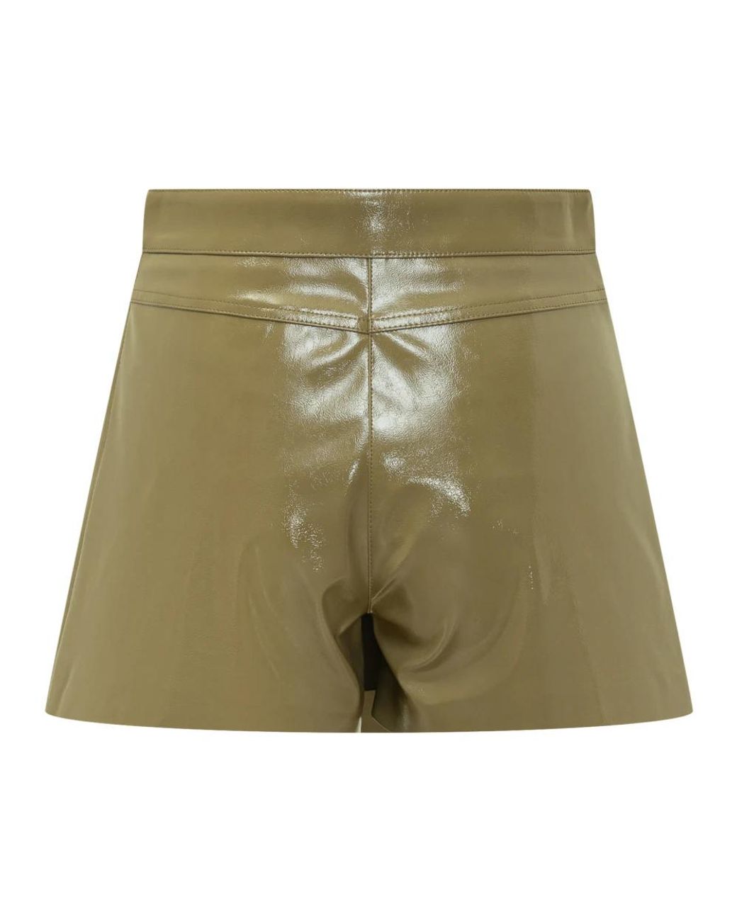 MSGM Green Short Shorts