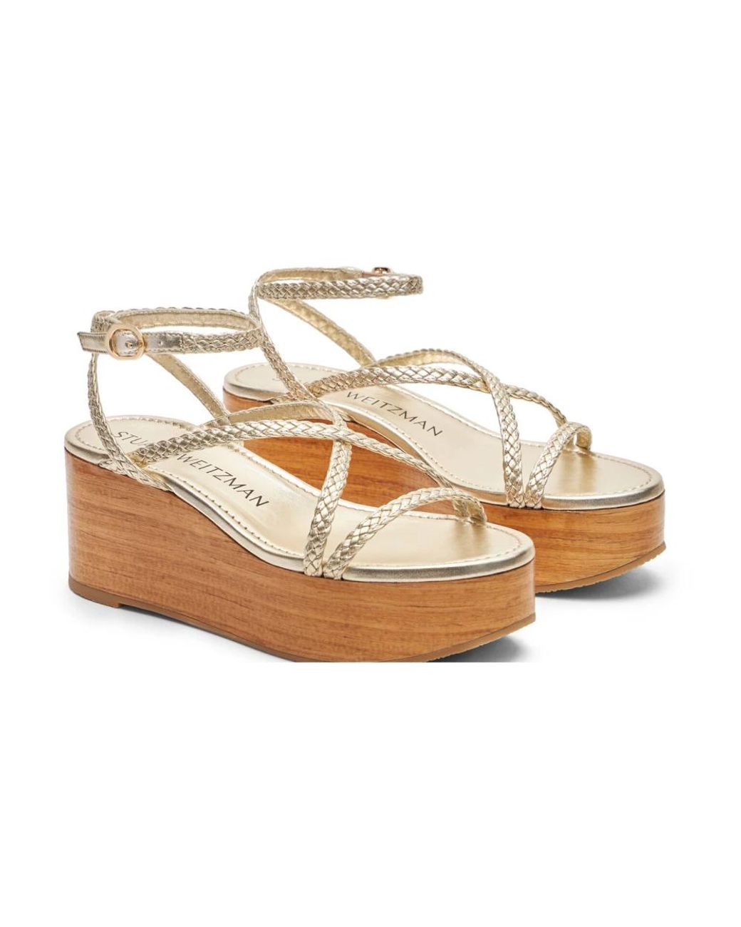 Stuart Weitzman White Wedges