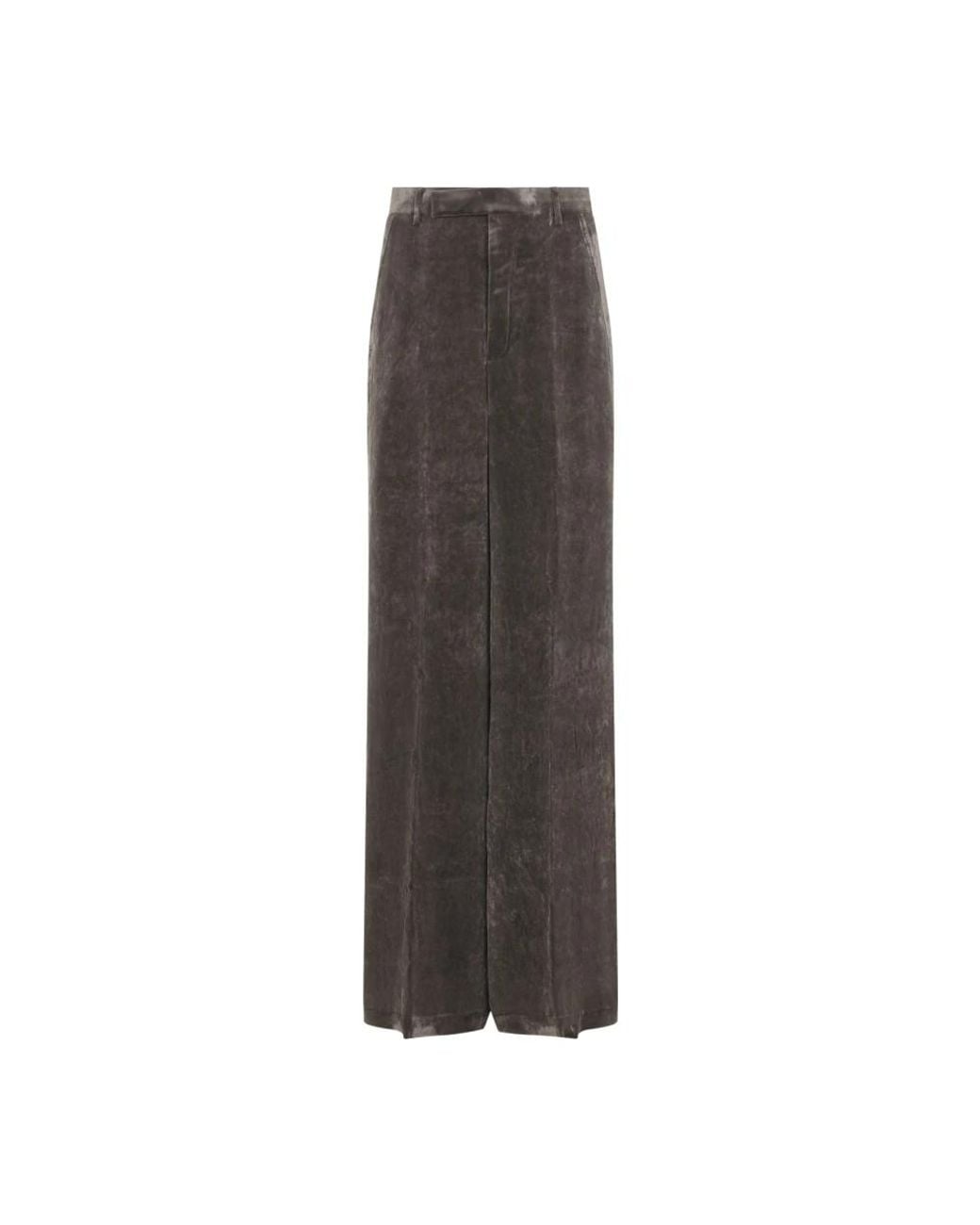 Rick Owens Brown Wide Trousers