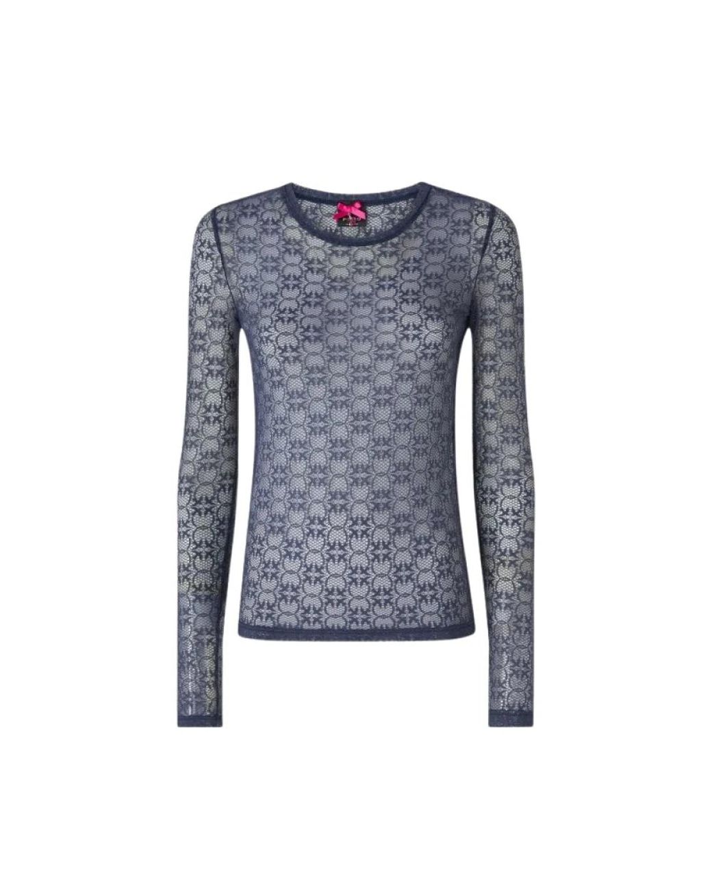 Pinko Blue Long Sleeve T-Shirts