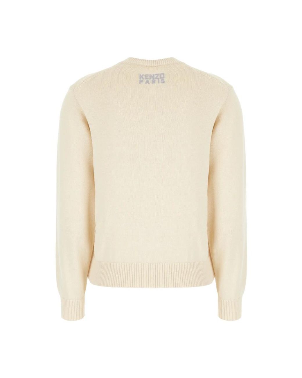 KENZO White Round-Neck Knitwear