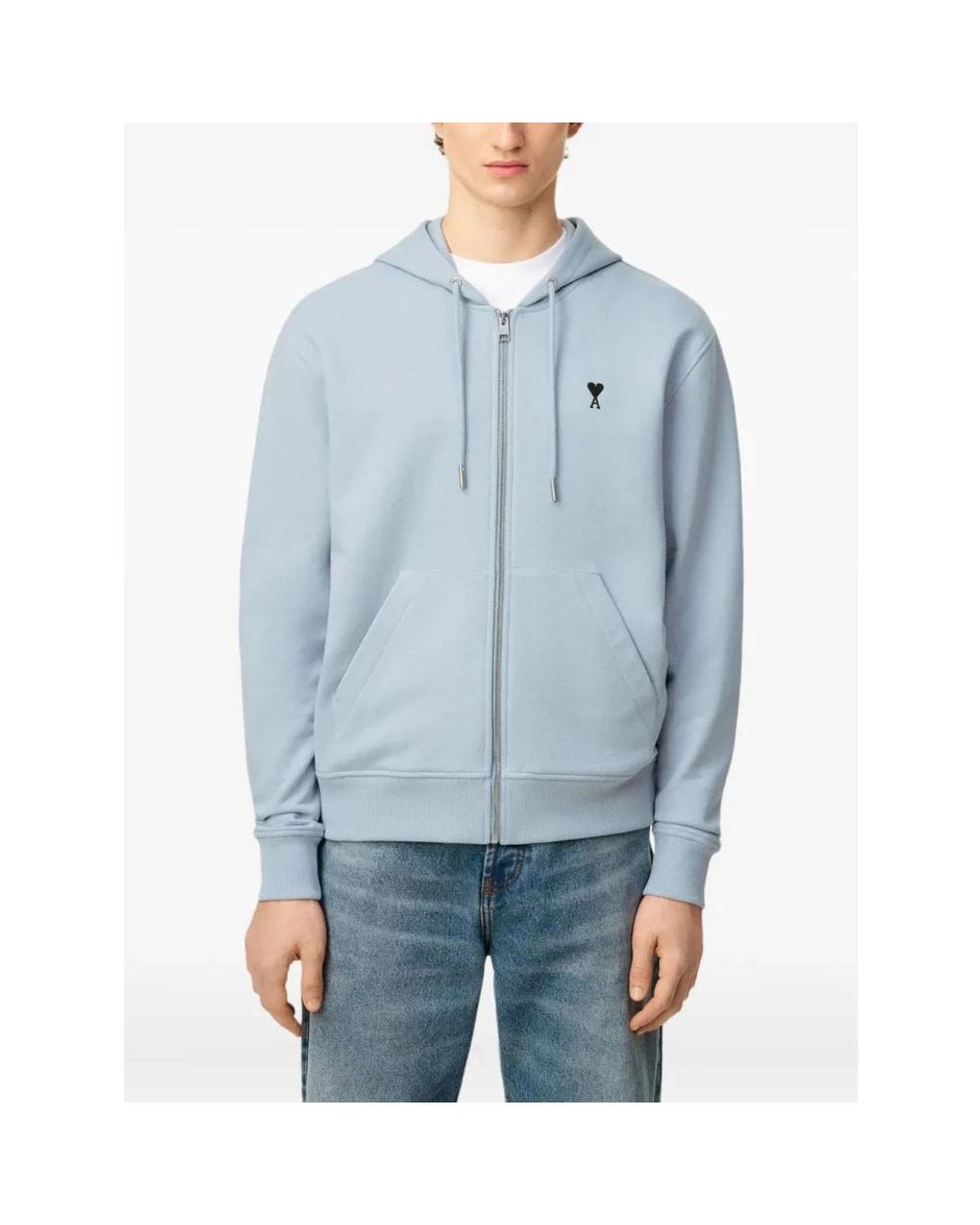 AMI Blue Zip-Throughs for men