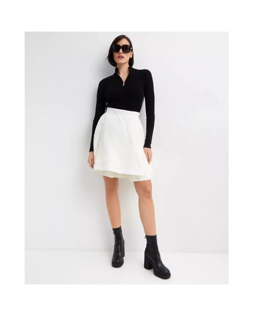 Moncler White Short Skirts