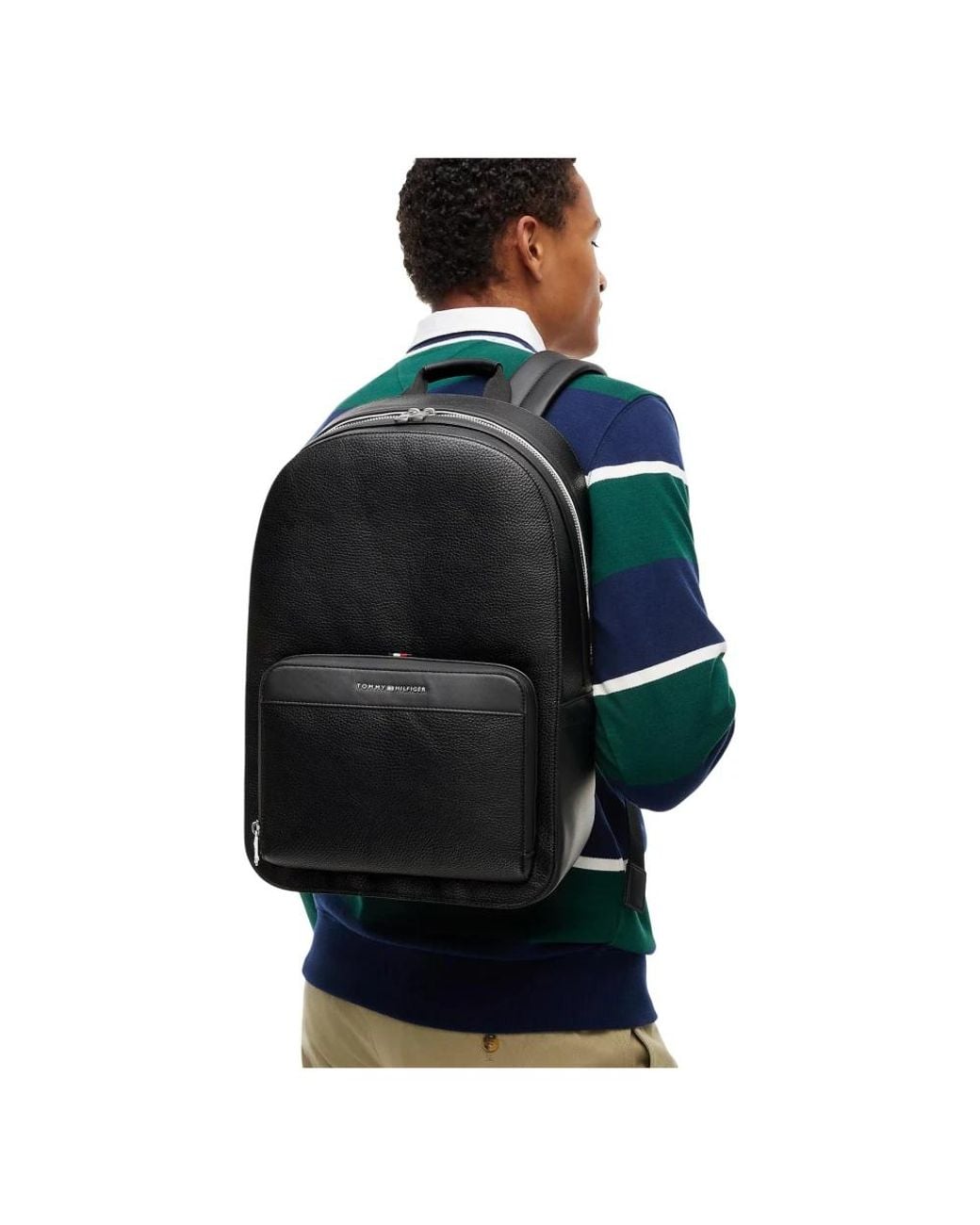Tommy Hilfiger Black Backpacks for men