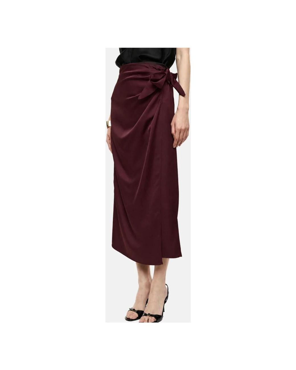 Imperial Purple Midi Skirts