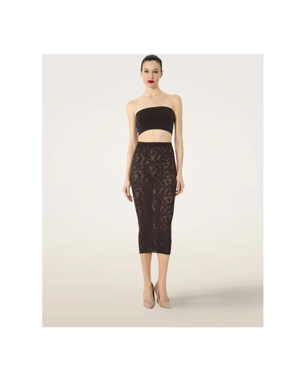 Wolford Brown Pencil Skirts